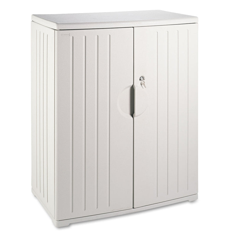 Iceberg Rough n Ready Storage Cabinet, Two-Shelf, 36 x 22 x 46, Platinum
