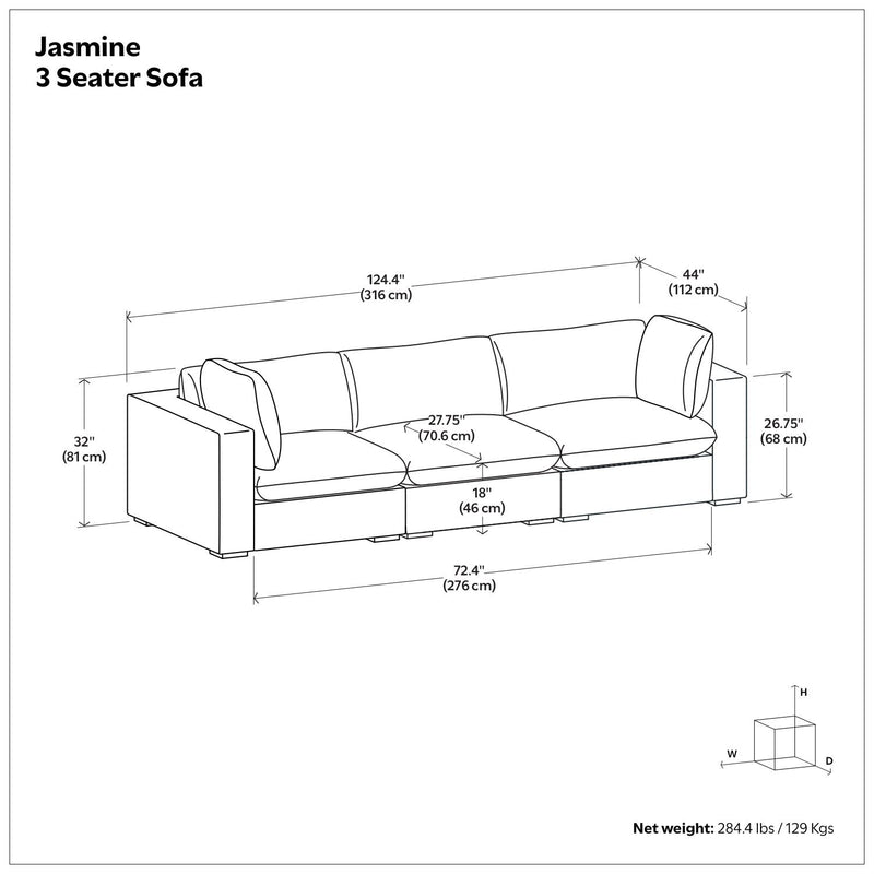 Jasmine - Handcrafted Sofa
