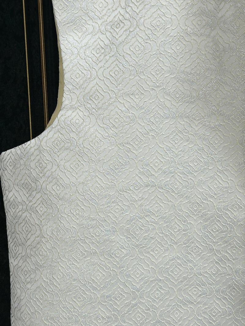 Silk vests for men | half jacket / kurta : Grey