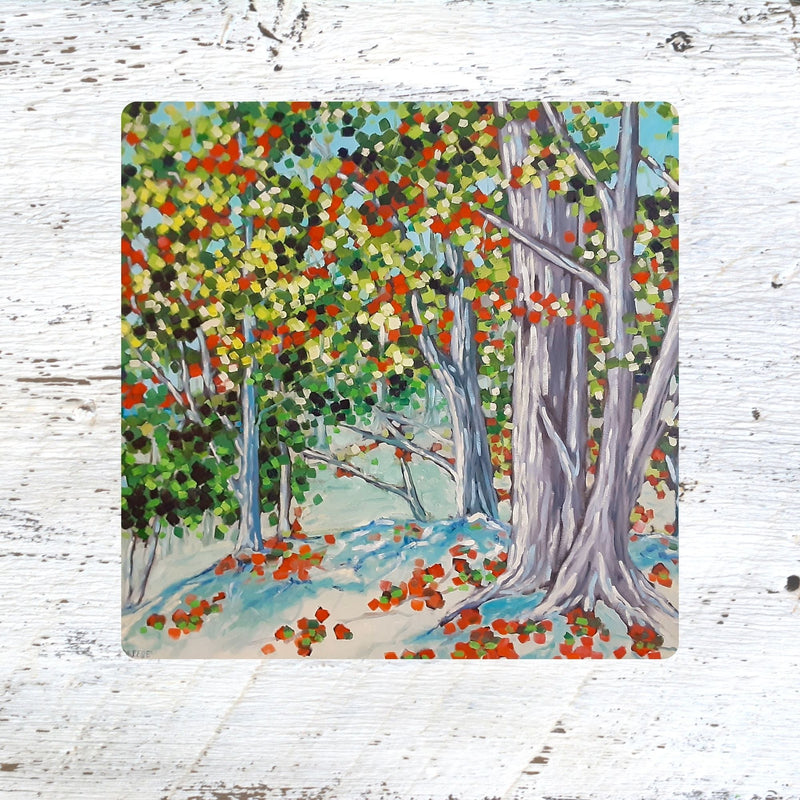 Coaster/ Trivet/ Magnet: A Summer's Wave Goodbye.