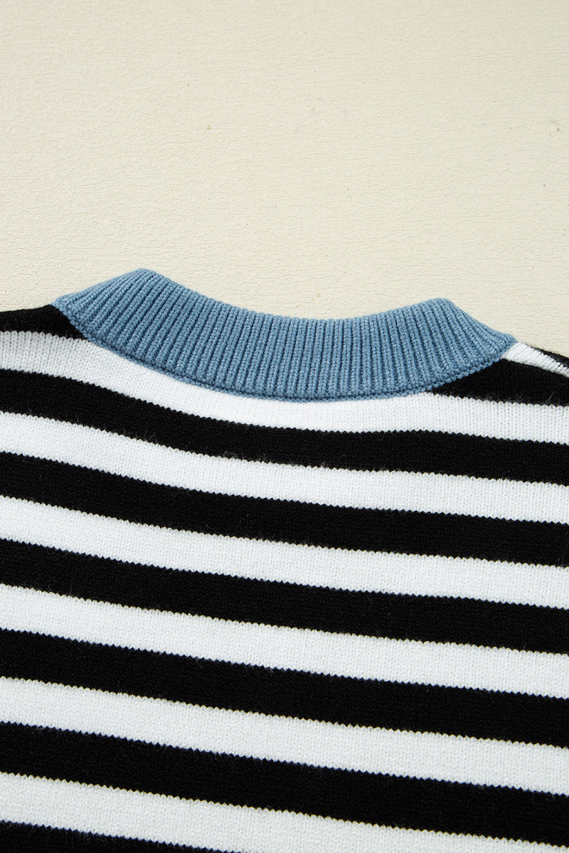 Julieta Colorblock Sleeve Chic Sweater