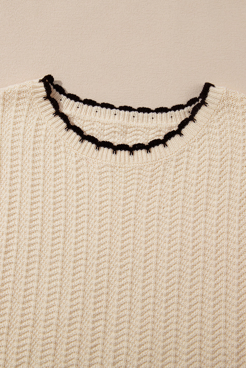 Sophia Knit Short Sleeve Sweater