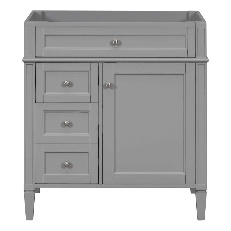 Bathroom Vanity With 2 Drawers And Tip-Out Drawer, Storage Cabinet