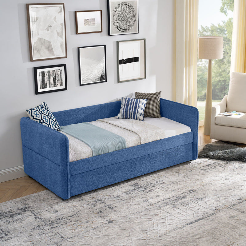 Upholstered Daybed With Pop Up Trundle