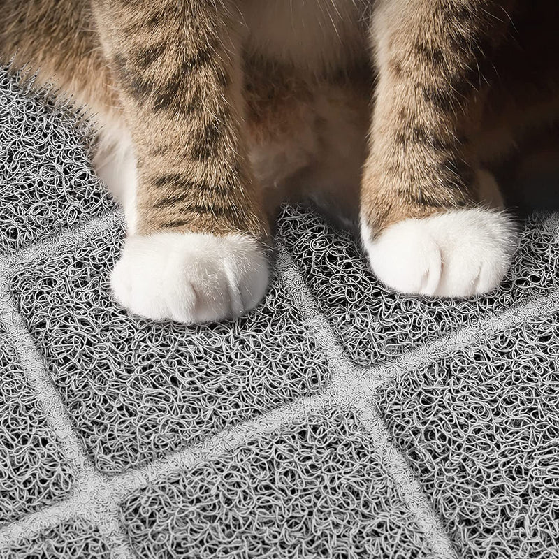 Premium Cat Litter Mat, Litter Box Mat with Non-Slip and Waterproof Backin
