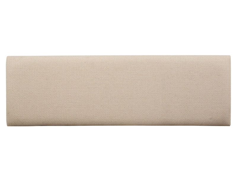 Tristan - Upholstered Backless Bench With U-Shaped Legs - Swiss Coffee