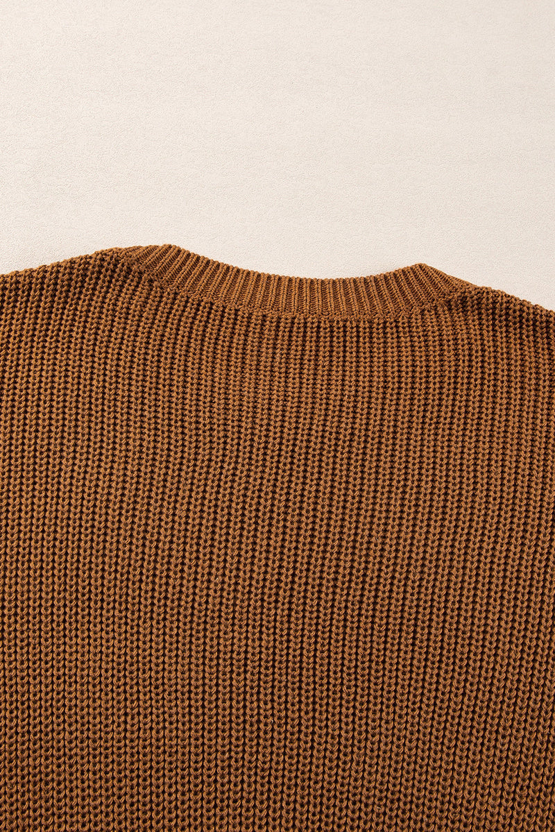Evelyn Beaded Drop Shoulder Sweater