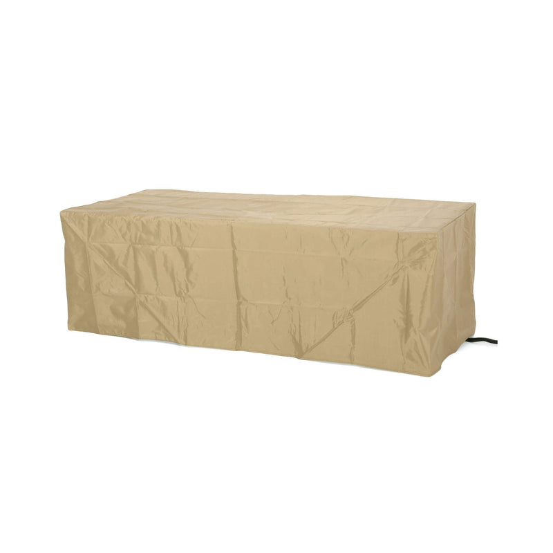 Alora 56-Inch Outdoor 50K BTU Wood Pattern Rectangle Gas Burning Fire Pit (SAK43681)