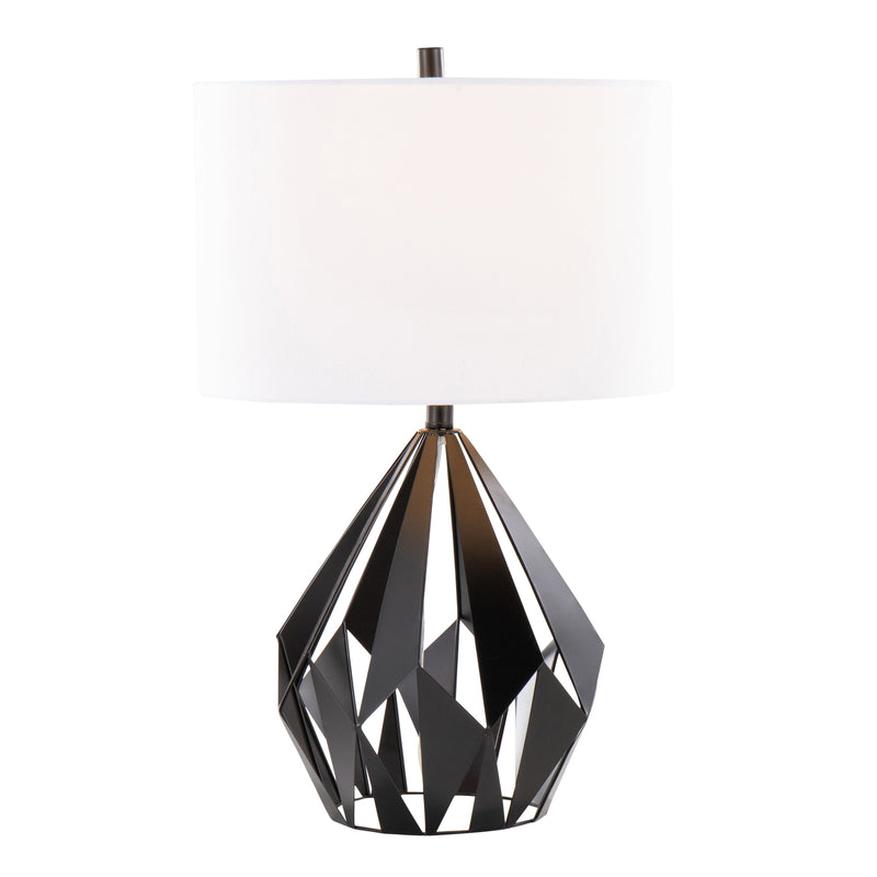 Geome Tri 28" Contemporary Metal Table Lamp Set