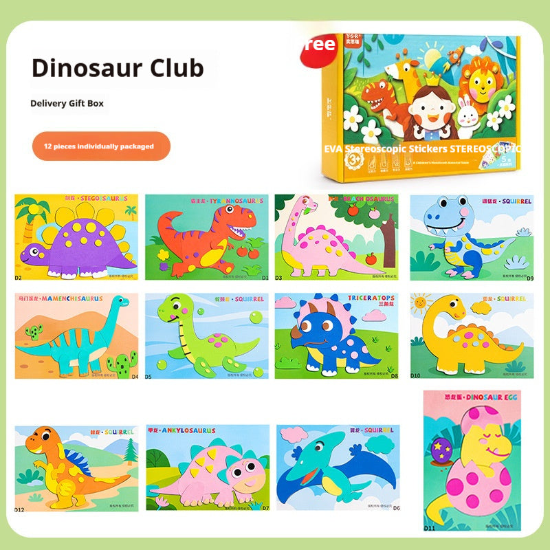Childrens DIY 3D EVA Sticker Art Craft Toy