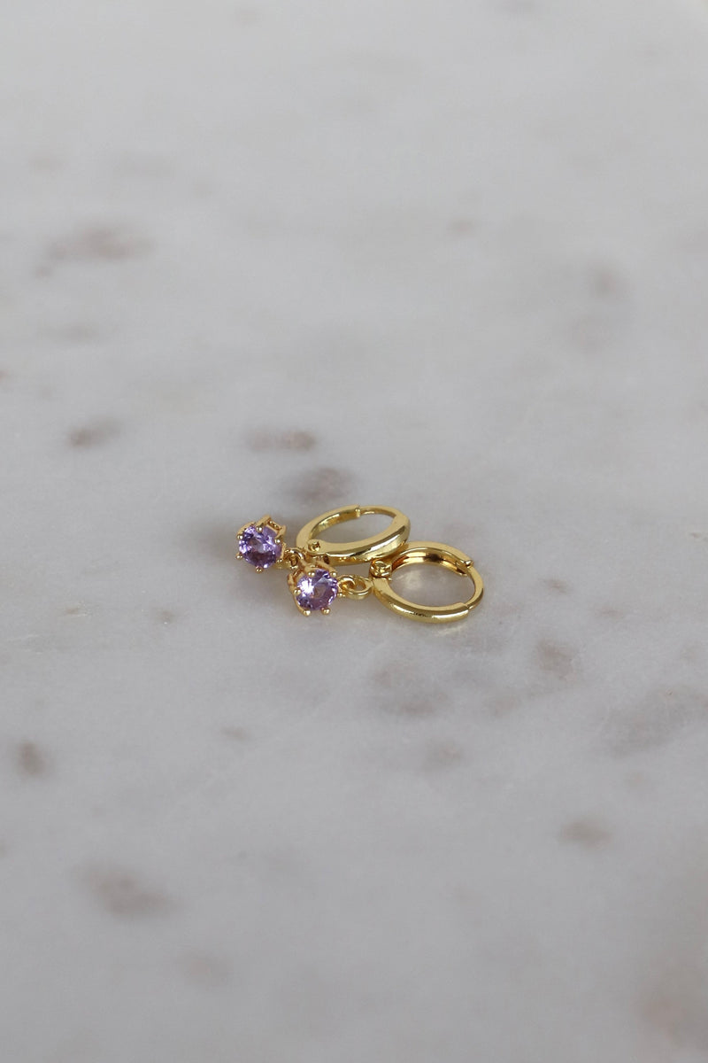 ROUND BIRTHSTONE HUGGIES