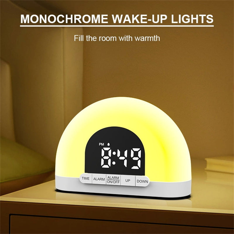 Wake Up Light Alarm Clock – Simulated Sunrise Sleep Aid Lamp