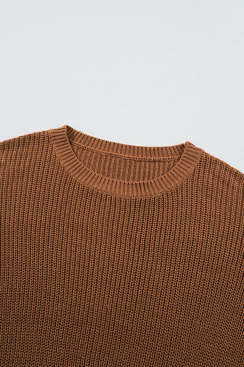 Evelyn Beaded Drop Shoulder Sweater