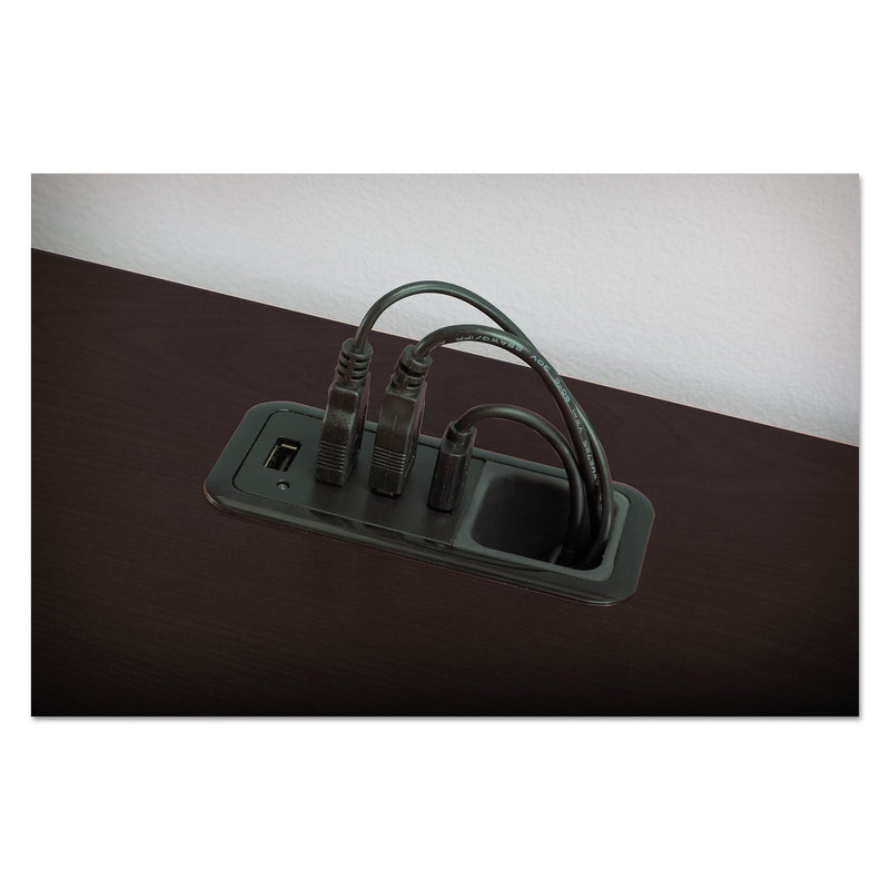 Bush Enterprise Collection L-Desk Pedestal, 70.13" x 70.13" x 29.75", Mocha Cherry, (Box 1 of 2)