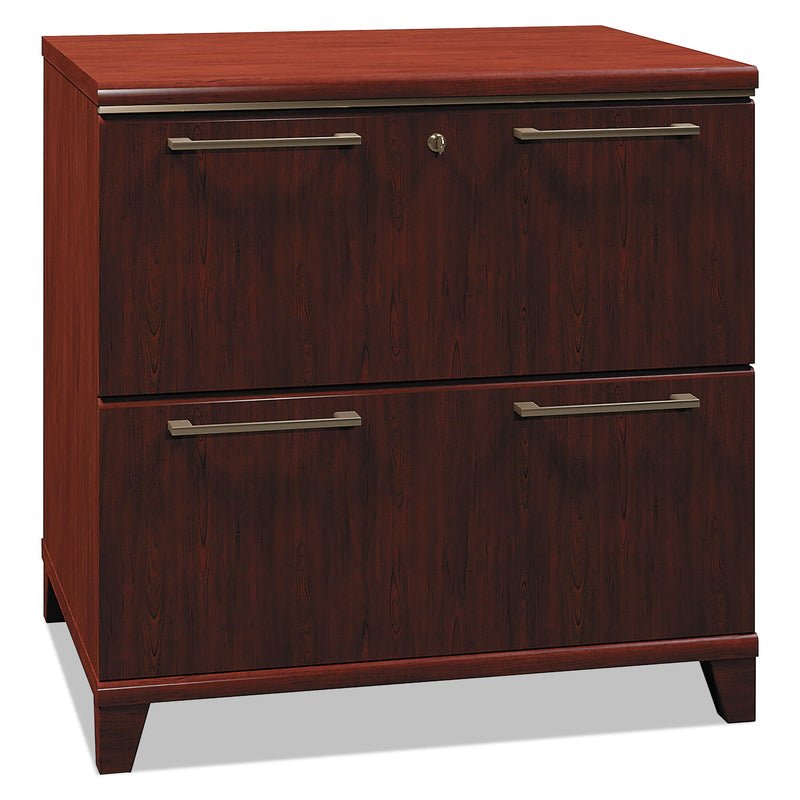 Bush Enterprise Collection Lateral File, 2 Legal/Letter/A4/A5-Size File Drawers, Harvest Cherry, 30" x 23.13" x 29.75"