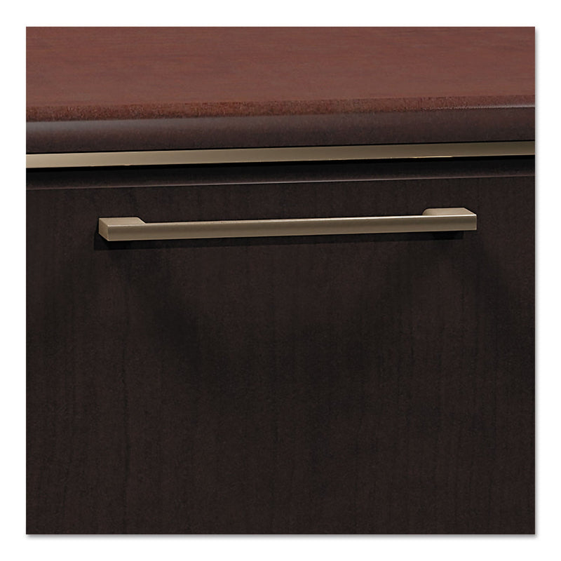 Bush Enterprise Collection L-Desk Pedestal, 70.13" x 70.13" x 29.75", Mocha Cherry, (Box 1 of 2)