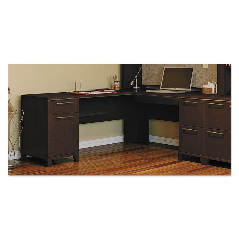 Bush Enterprise Collection L-Desk Pedestal, 70.13" x 70.13" x 29.75", Mocha Cherry, (Box 1 of 2)
