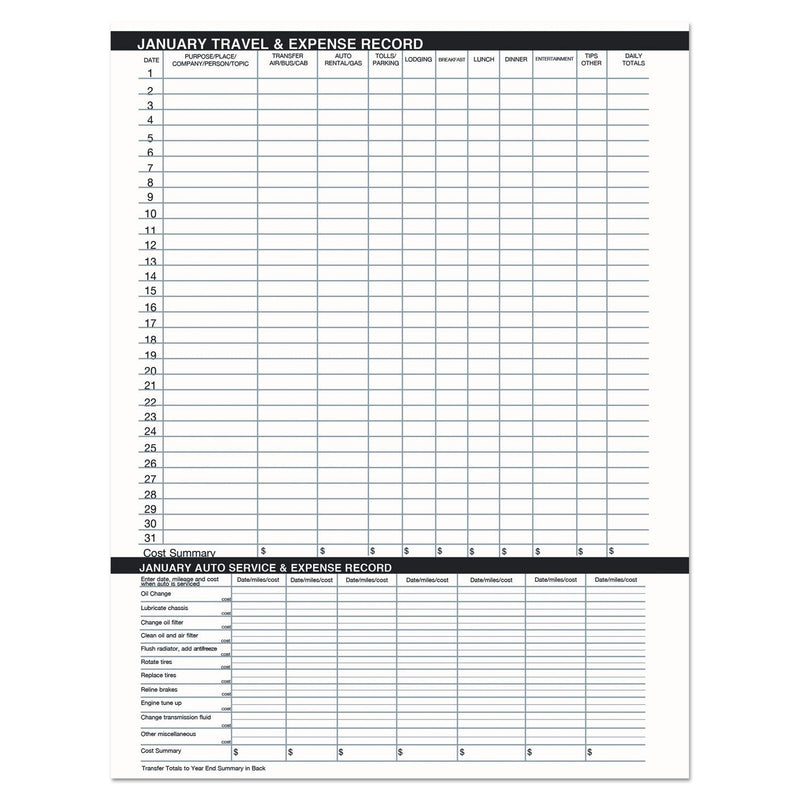 House of Doolittle Recycled Two Year Monthly Planner with Expense Logs, 8.75 x 6.88, Black Cover, 24-Month (Jan to Dec): 2023 to 2024