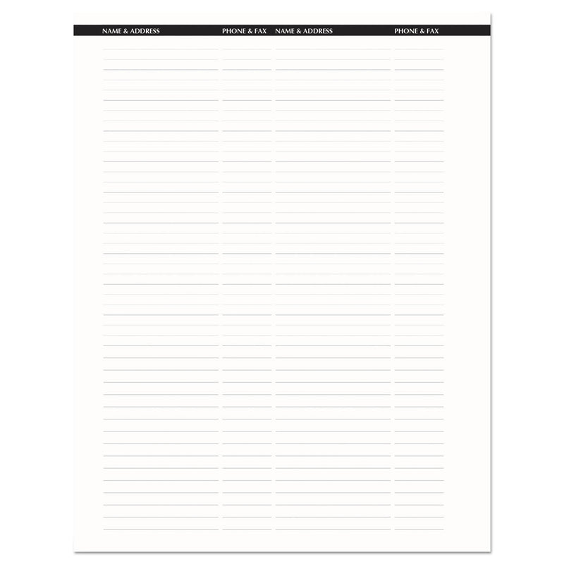 House of Doolittle Recycled Professional Weekly Planner, 15-Minute Appts, 11 x 8.5, Black Wirebound Soft Cover, 24-Month (Jan-Dec): 2023-2024