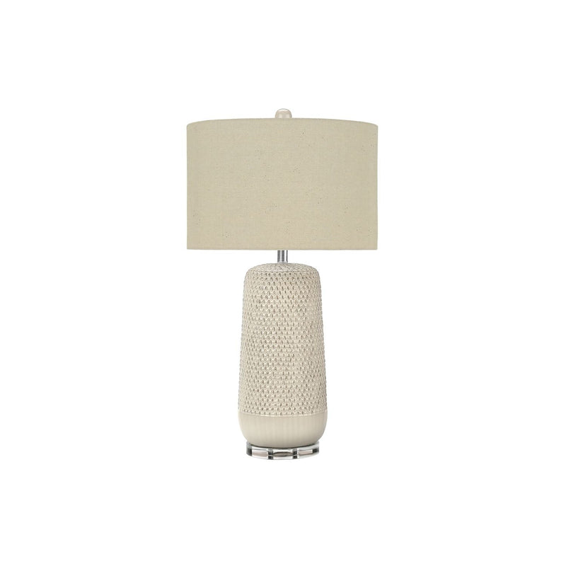 Contemporary Lighting, Table Lamp, Ceramic, Resin - Cream