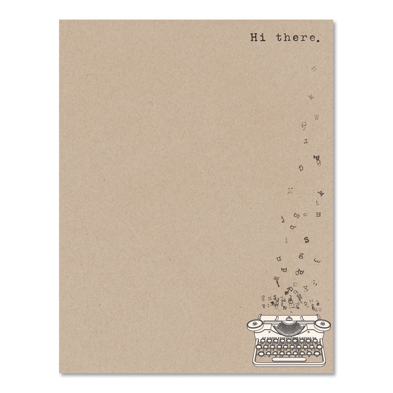 Astrodesigns Pre-Printed Paper, 24 lb Bond Weight, 8.5 x 11, Hi There, 75/Pack