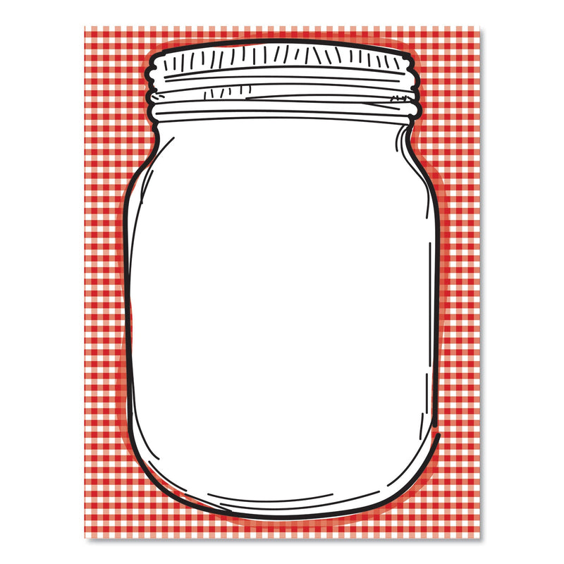 Astrodesigns Pre-Printed Paper, 28 lb Bond Weight, 8.5 x 11, Jar and Check, 100/Pack