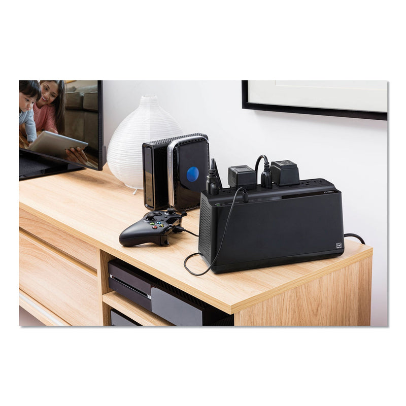 APC Back-UPS 600 VA Battery Backup System, 7 Outlets, 120 VA, 490 J