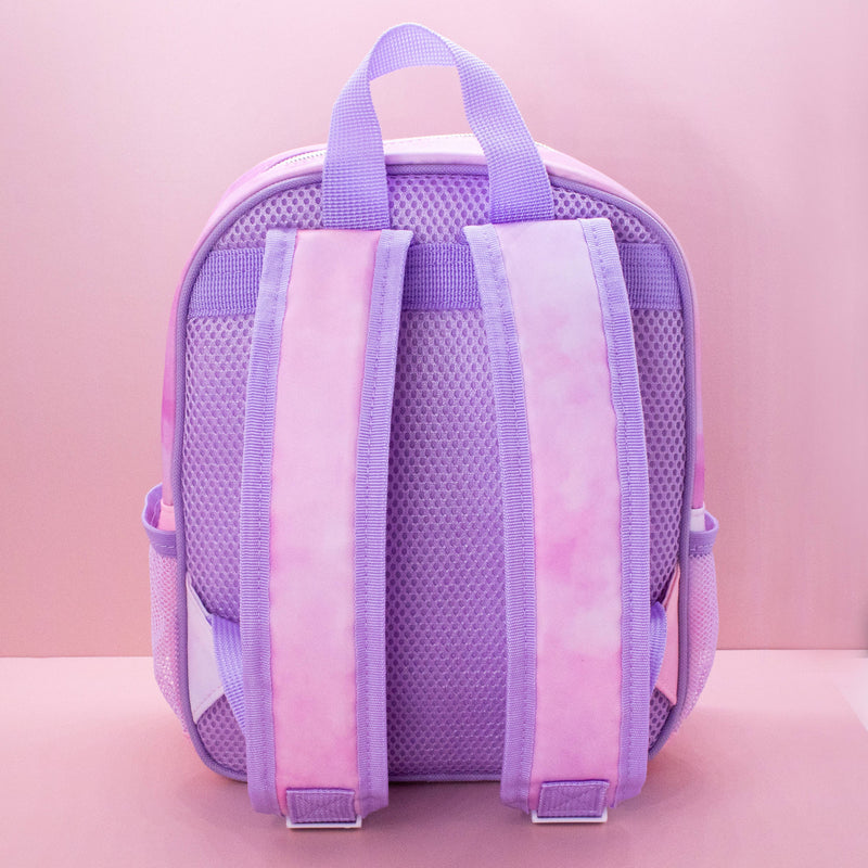 Girls Backpack with Glitter Varsity Letters - Mini Tie Dye