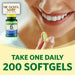 Vitamin D3 Supplement, 50 Mcg 2,000 IU, 200 Count Includes Pill Organizer