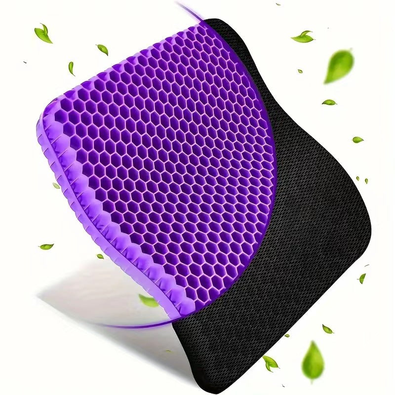 Purple Gel Honeycomb Pillow – High-Elasticity Cooling Sleep Pillow