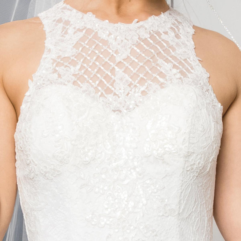 Gowns on, mermaid style, fashionable presence.