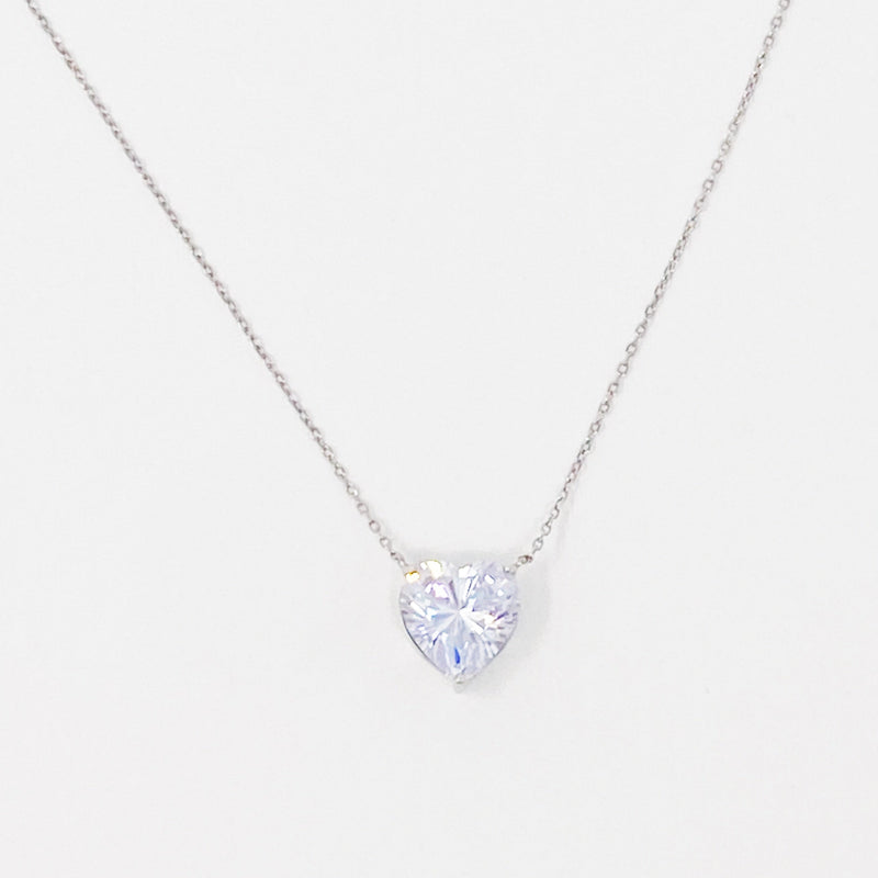 Absolute Beauty Sterling Silver Heart Necklace