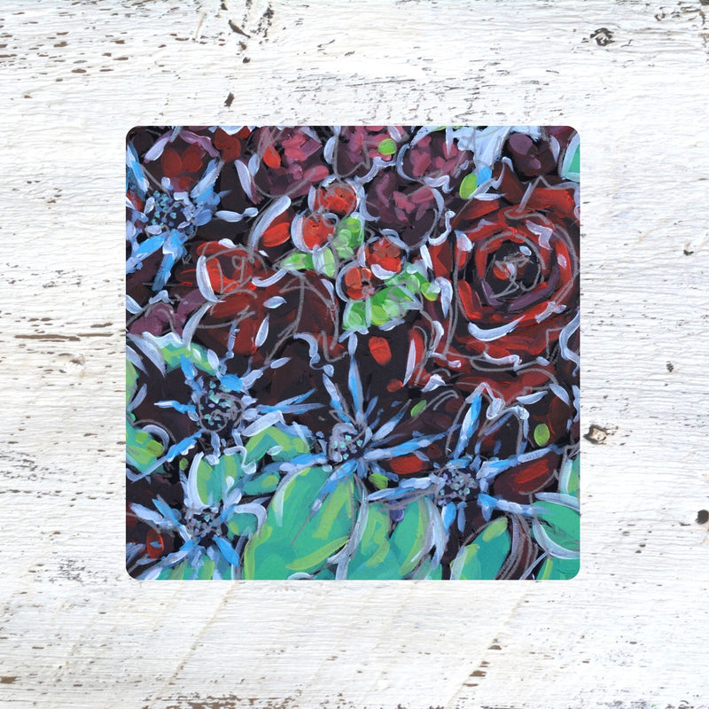 Coaster/ Trivet/ Magnet: Holiday Bloom - Flowers