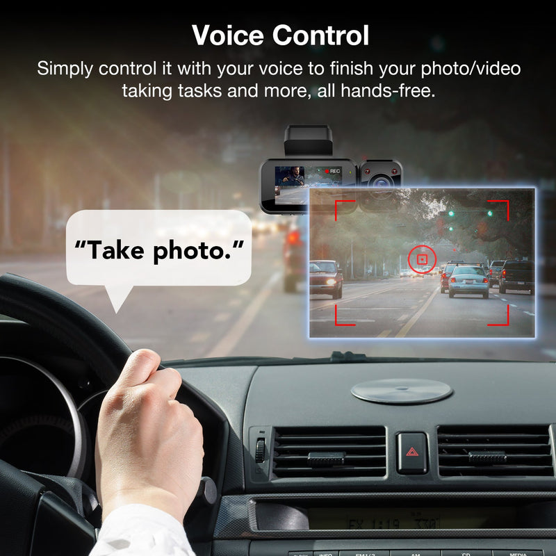 REXING V5C Plus Dash Cam Front 4K & 1080p Cabin Camera w/ Modular Capabilities, WiFi, and GPS