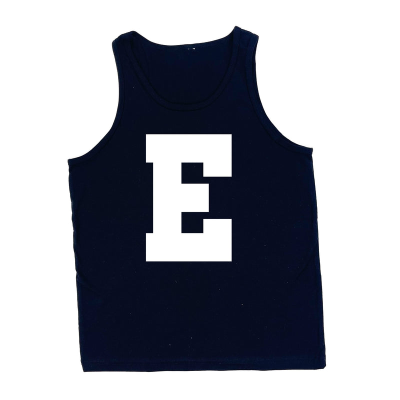 VARSITY INITIALS - CHILD TANK - BLACK