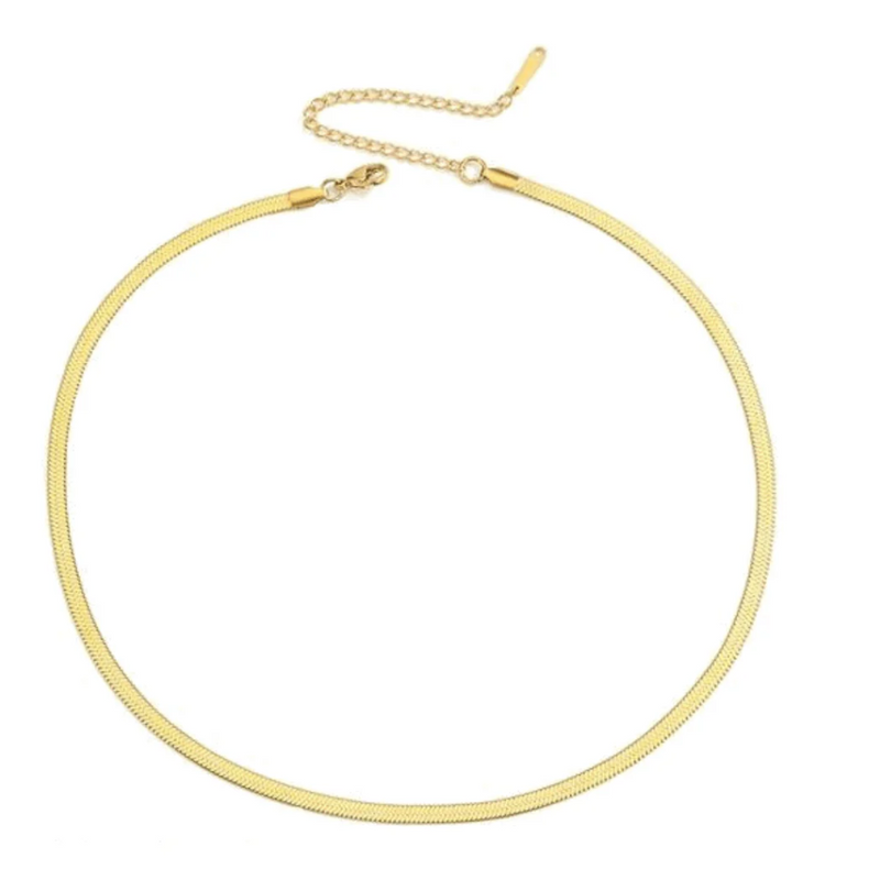 The Eliana Gold Snake Chain Necklace