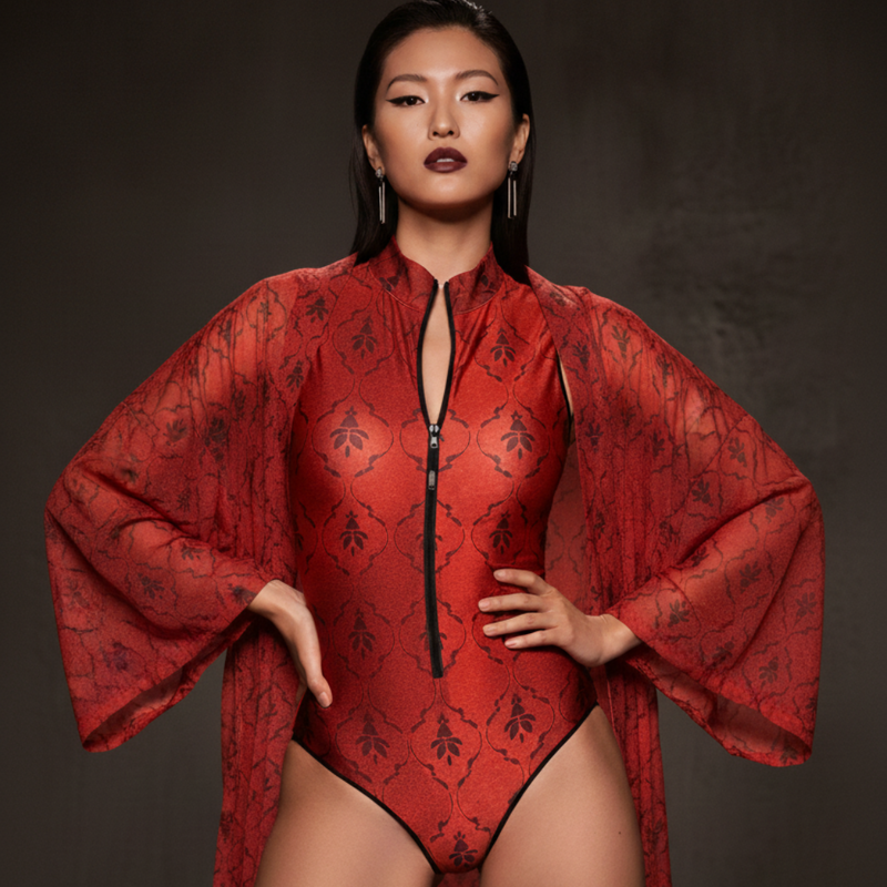 Luxe Beach Kimono / RED QUEEN