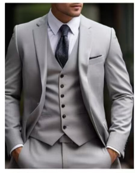 European And American Plus Fat Foreign Trade Plus Size Suit Three-piece Suit
