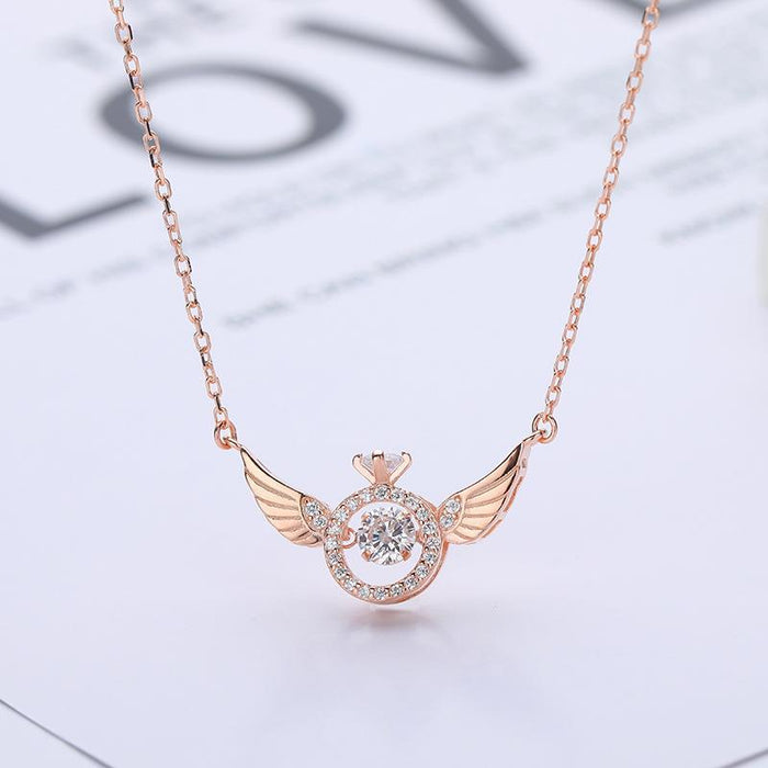 Angel Wings Wings Necklace Women's Korean Light Luxury Simple