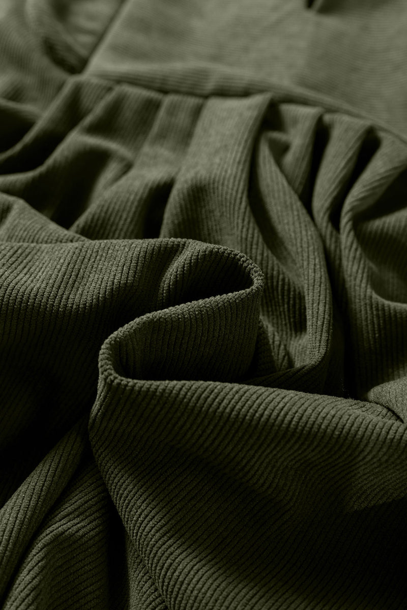 Michelle Pleated Corduroy Mini Dress