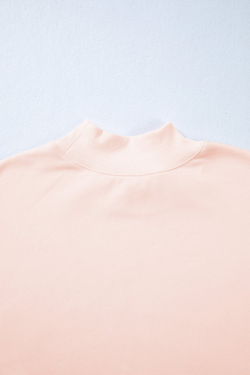 Blessed Embroidered Mock Sweatshirt