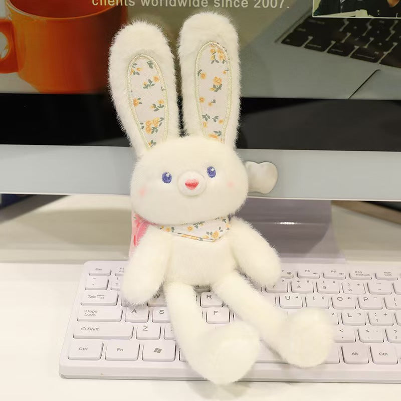 Dopamine-themed Bunny Toy For Your Backpack
