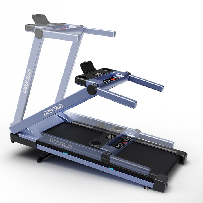 DeerRun A1 Pro Move+  6% Incline Foldable Treadmill——2025 Upgraded Chip & NFC Support | 350Lbs, 10mph Silver