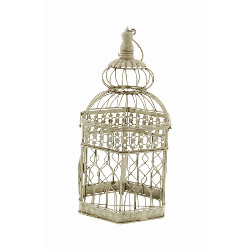 Cream Vintage Metal Birdcage