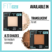 Fit Me Matte + Poreless Pressed Face Powder Makeup & Setting Powder, Classic Ivory, 1 Count