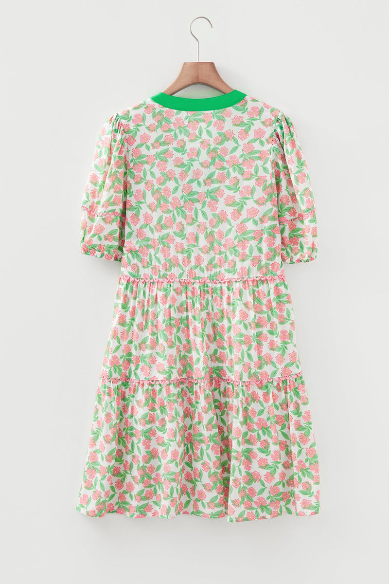 Rachel Short Puff Sleeve Dress