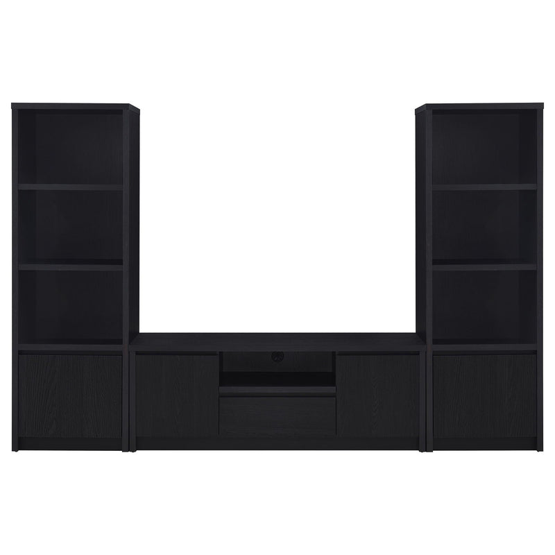 Winfield 3-piece Entertainment Center 60-inch TV Stand Black
