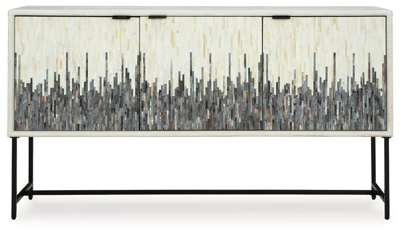 Freyton - Accent Cabinet - White / Gray