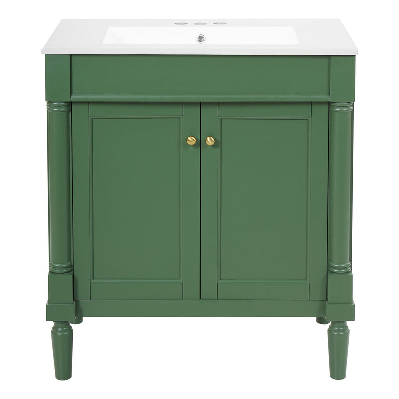 Bathroom Vanity Cabinet With Sink, Soft Close Doors, Storage Cabinet