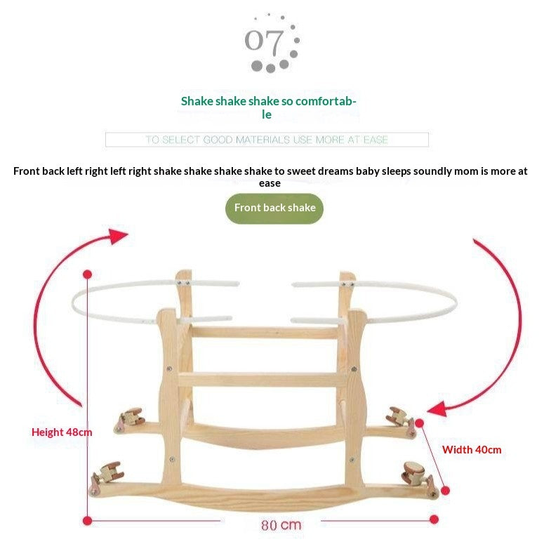 Portable Baby Bassinet Woven From Corn Husks